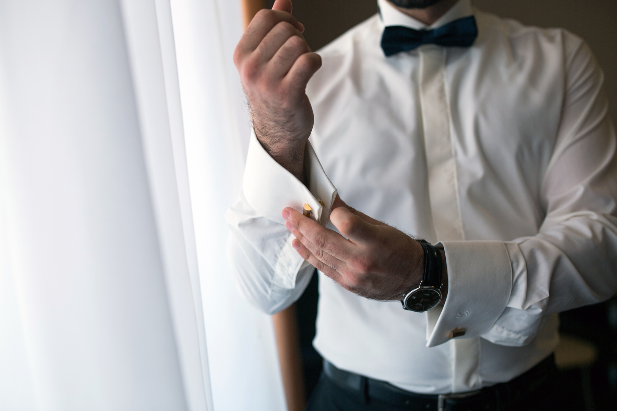 Groom Preparing